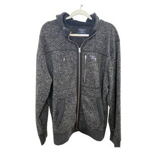 Abercrombie & Fitch Gray Full Zip Hooded Jacket - Sz. XL (EUC)